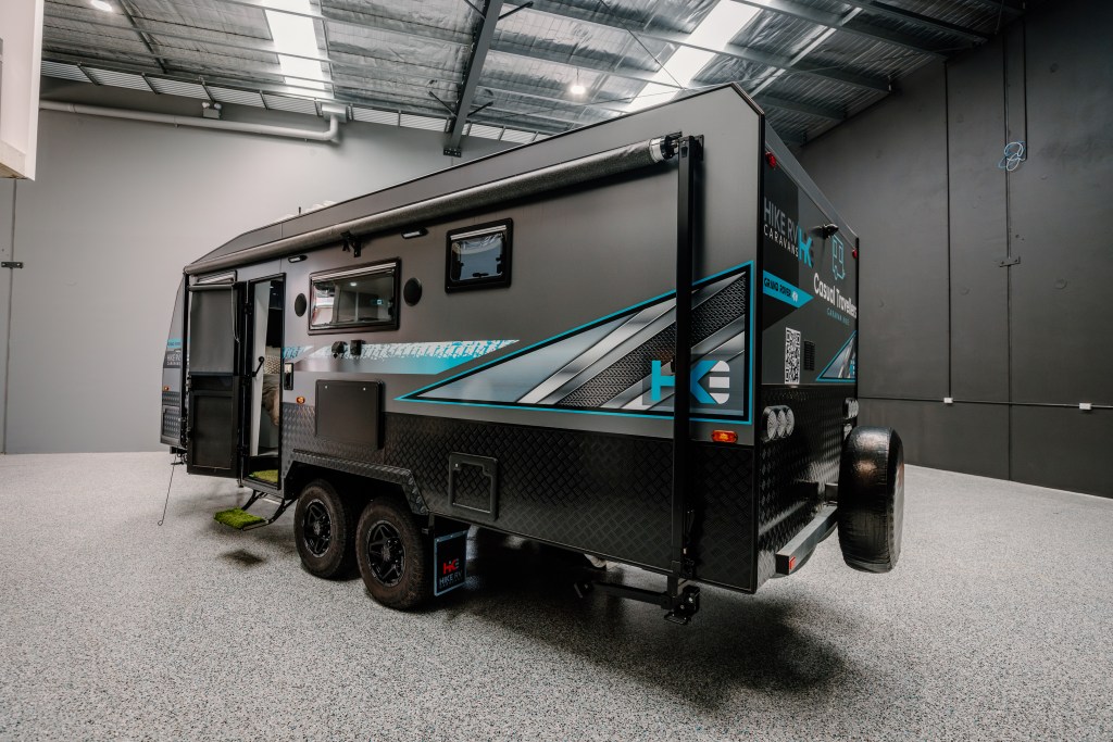 Luxury RV-style caravan hire for families