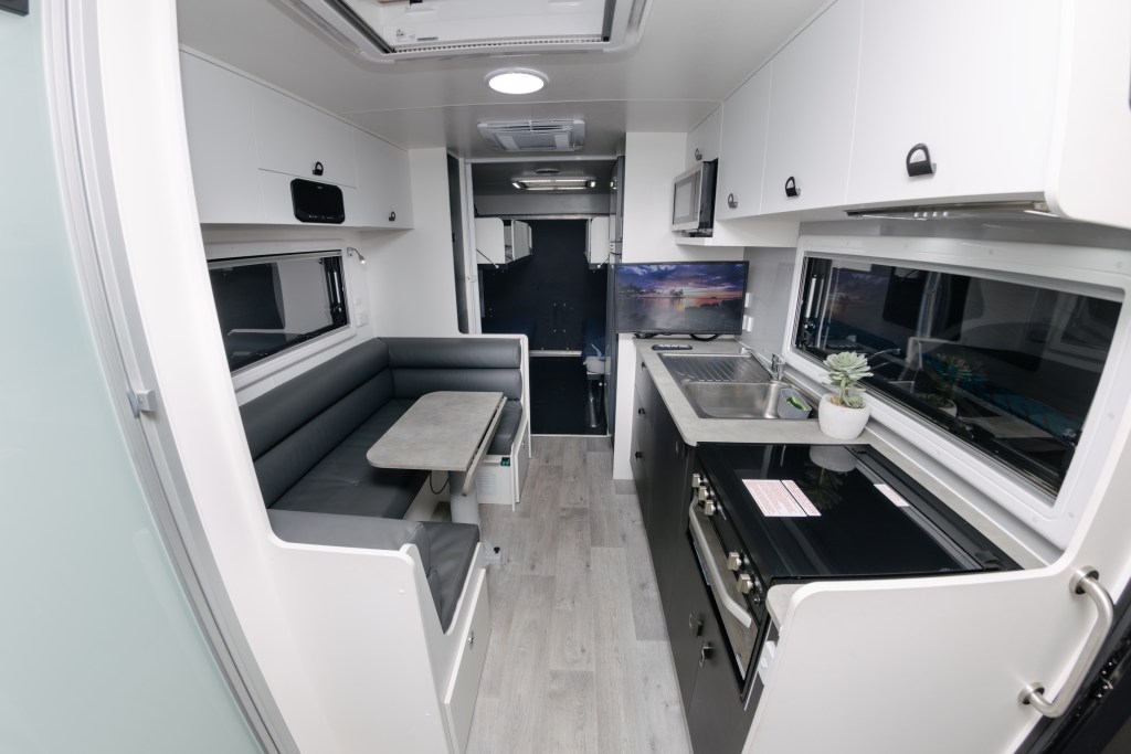Luxury mobile home hire with premium comforts